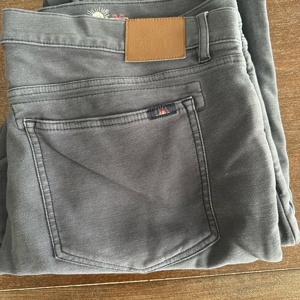 Faherty Charcoal Men's Jeans